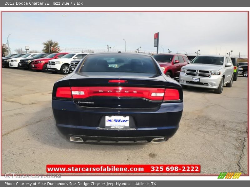 Jazz Blue / Black 2013 Dodge Charger SE