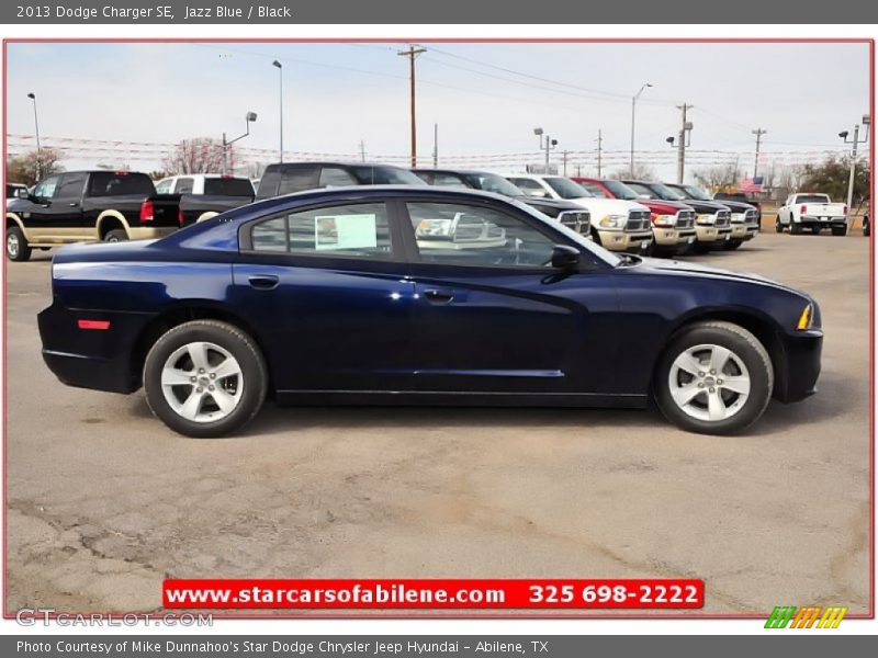 Jazz Blue / Black 2013 Dodge Charger SE