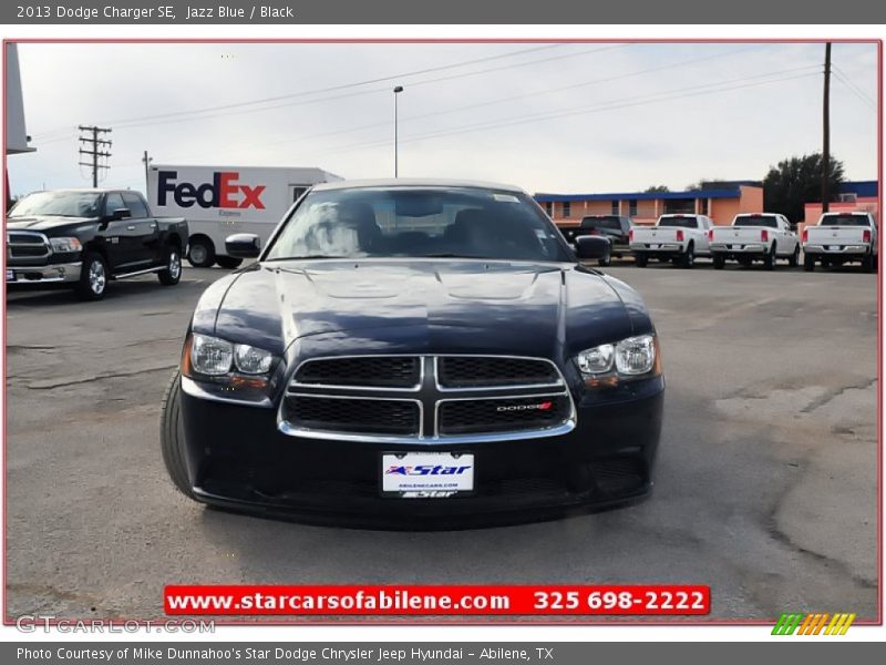 Jazz Blue / Black 2013 Dodge Charger SE