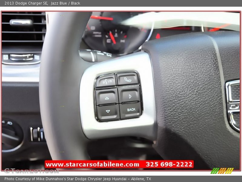 Jazz Blue / Black 2013 Dodge Charger SE