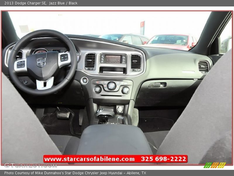 Jazz Blue / Black 2013 Dodge Charger SE