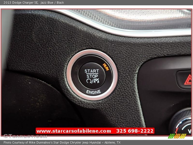 Jazz Blue / Black 2013 Dodge Charger SE