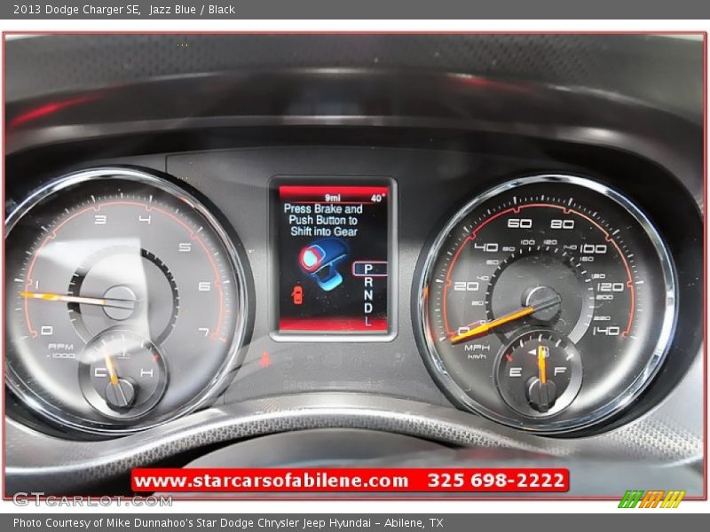 Jazz Blue / Black 2013 Dodge Charger SE