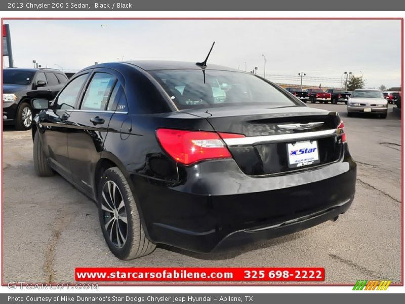 Black / Black 2013 Chrysler 200 S Sedan