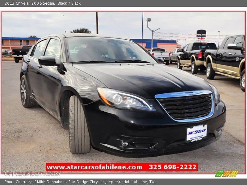 Black / Black 2013 Chrysler 200 S Sedan
