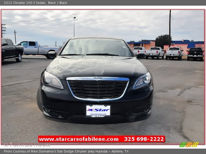 Black / Black 2013 Chrysler 200 S Sedan