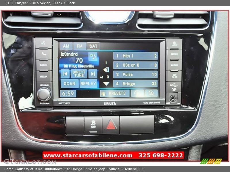 Black / Black 2013 Chrysler 200 S Sedan