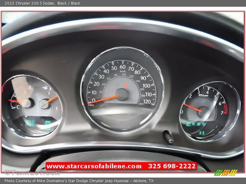 Black / Black 2013 Chrysler 200 S Sedan