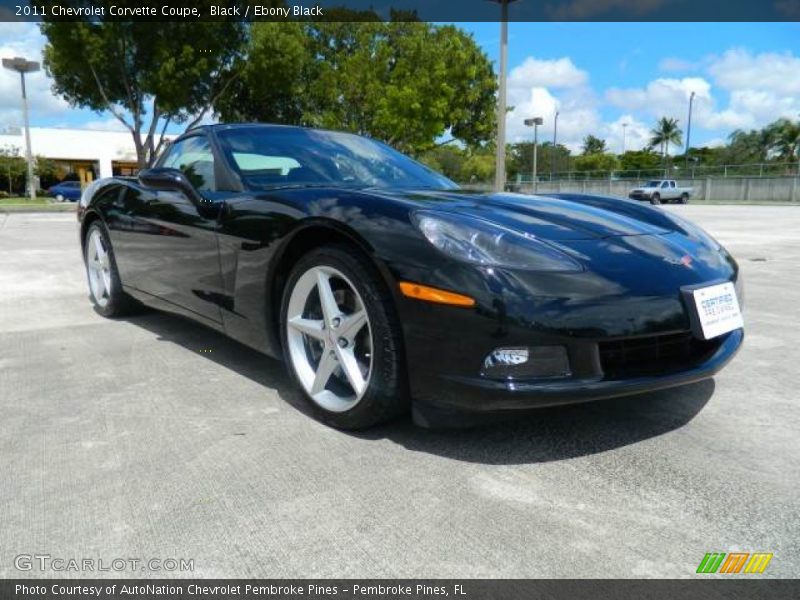 Black / Ebony Black 2011 Chevrolet Corvette Coupe