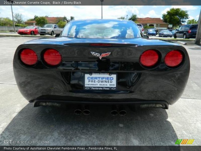 Black / Ebony Black 2011 Chevrolet Corvette Coupe