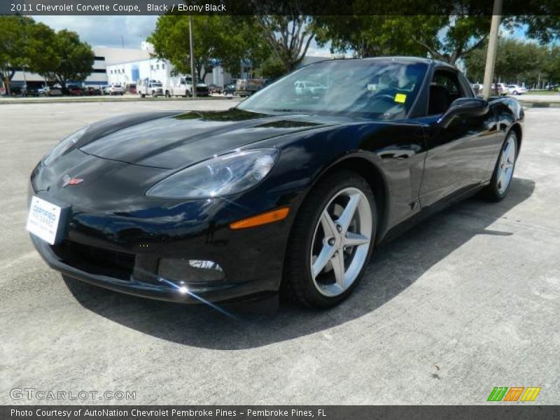 Black / Ebony Black 2011 Chevrolet Corvette Coupe