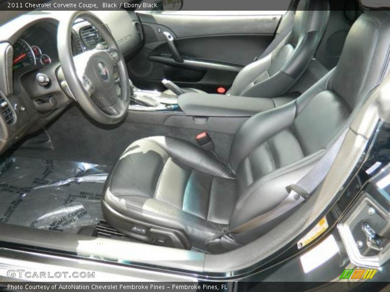 Front Seat of 2011 Corvette Coupe
