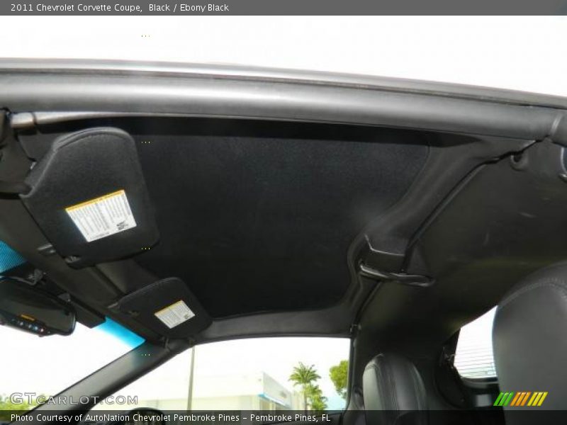 Black / Ebony Black 2011 Chevrolet Corvette Coupe