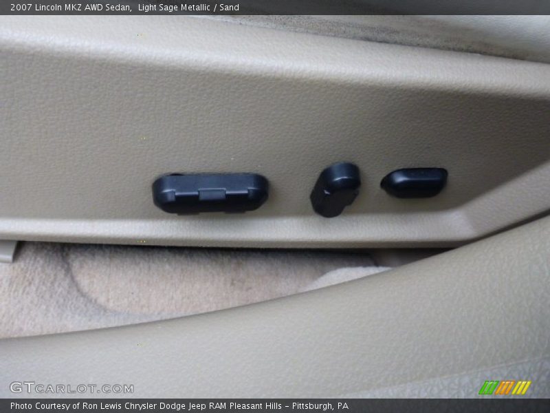 Light Sage Metallic / Sand 2007 Lincoln MKZ AWD Sedan