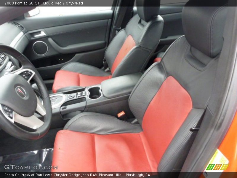 2008 G8 GT Onyx/Red Interior