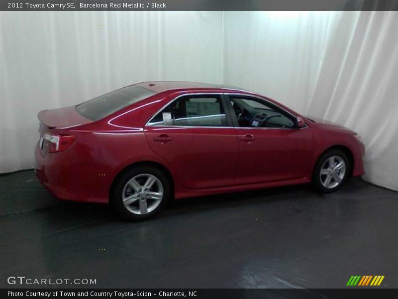 Barcelona Red Metallic / Black 2012 Toyota Camry SE