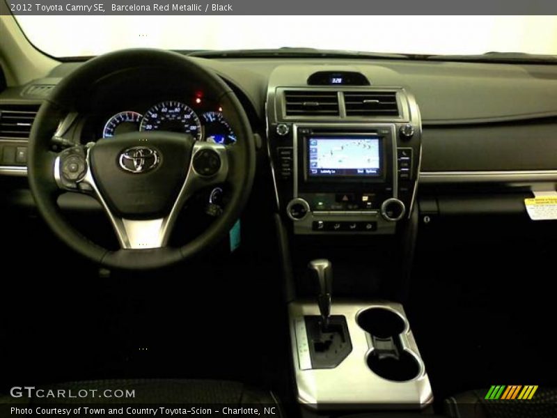 Barcelona Red Metallic / Black 2012 Toyota Camry SE