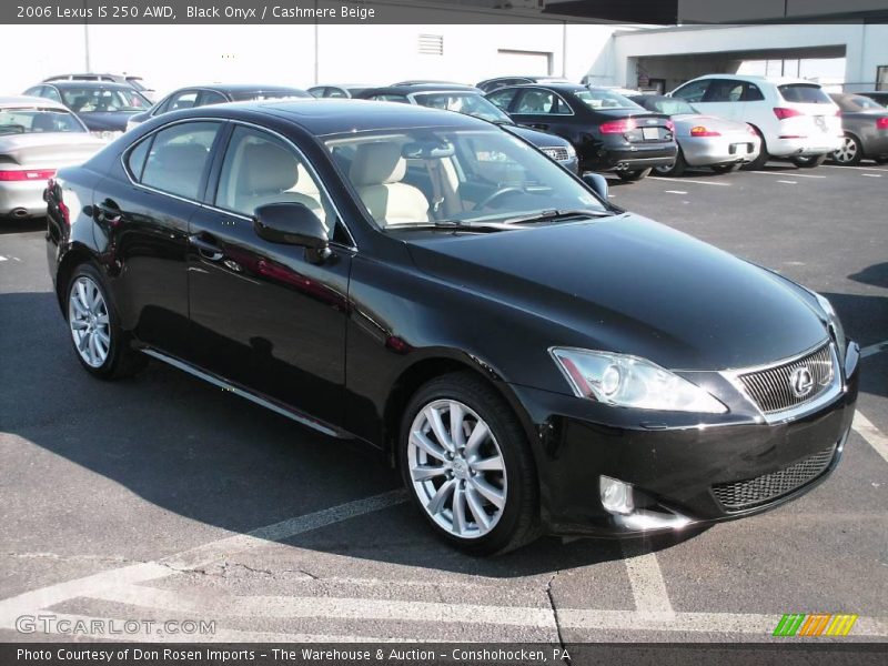 Black Onyx / Cashmere Beige 2006 Lexus IS 250 AWD