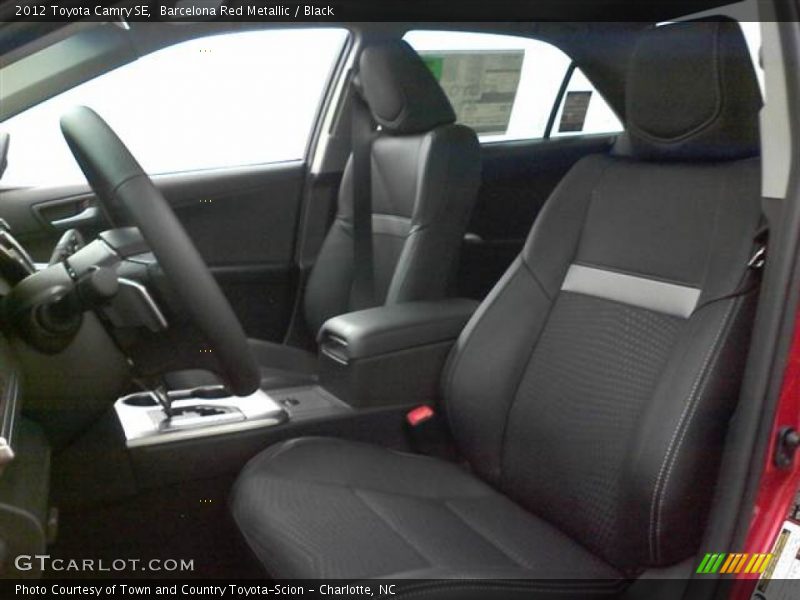 Barcelona Red Metallic / Black 2012 Toyota Camry SE