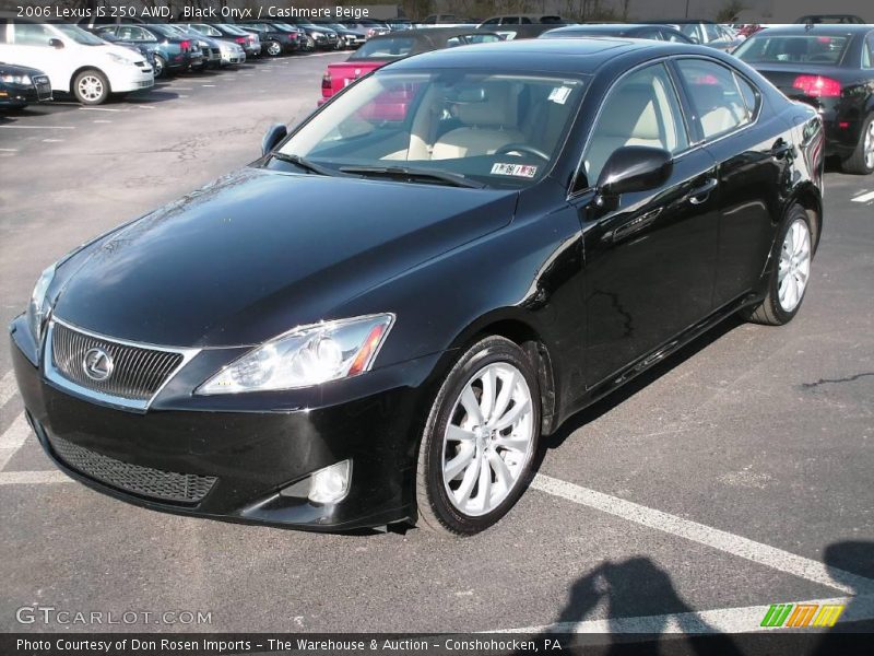 Black Onyx / Cashmere Beige 2006 Lexus IS 250 AWD