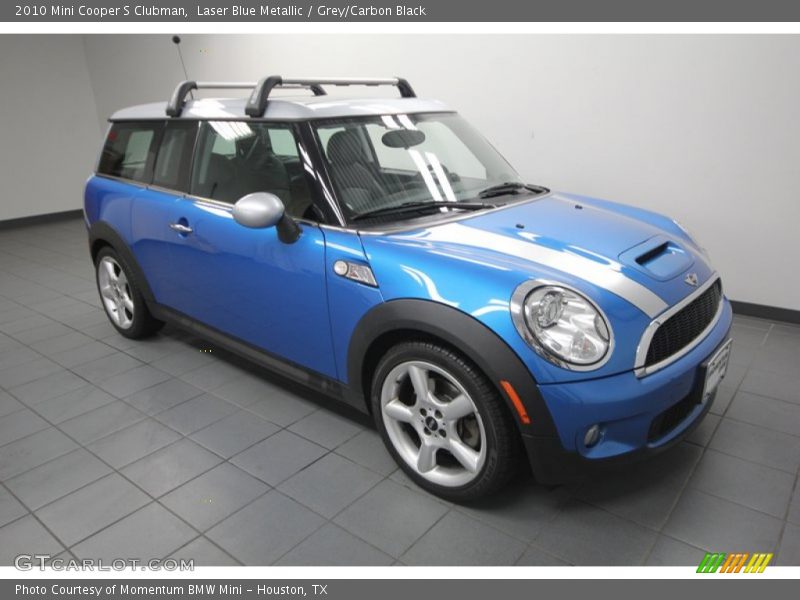 Laser Blue Metallic / Grey/Carbon Black 2010 Mini Cooper S Clubman