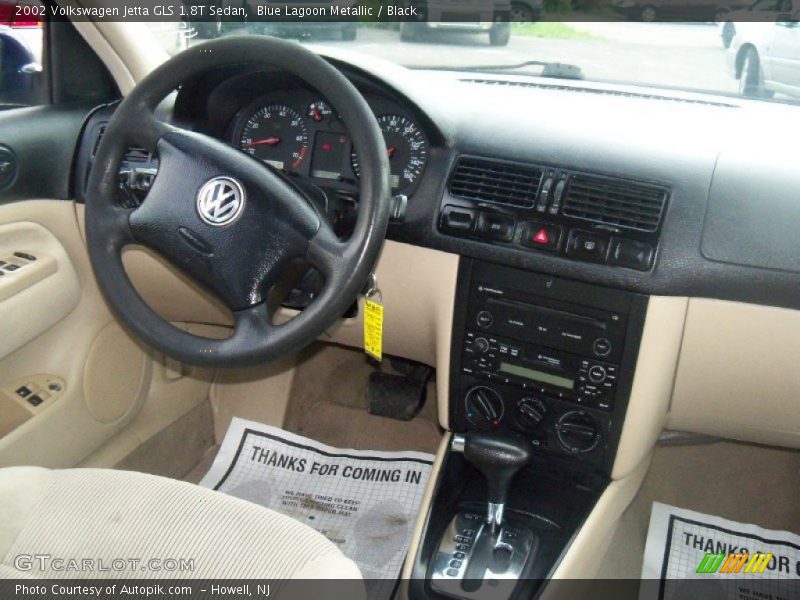 Blue Lagoon Metallic / Black 2002 Volkswagen Jetta GLS 1.8T Sedan
