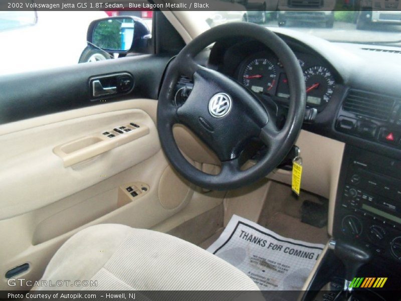 Blue Lagoon Metallic / Black 2002 Volkswagen Jetta GLS 1.8T Sedan