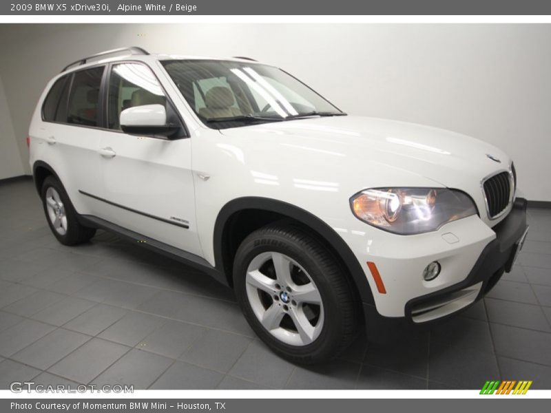 Alpine White / Beige 2009 BMW X5 xDrive30i