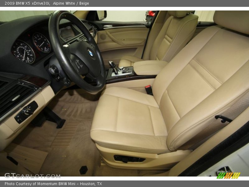 Alpine White / Beige 2009 BMW X5 xDrive30i