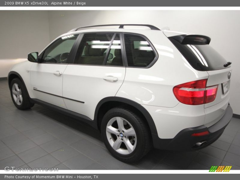 Alpine White / Beige 2009 BMW X5 xDrive30i