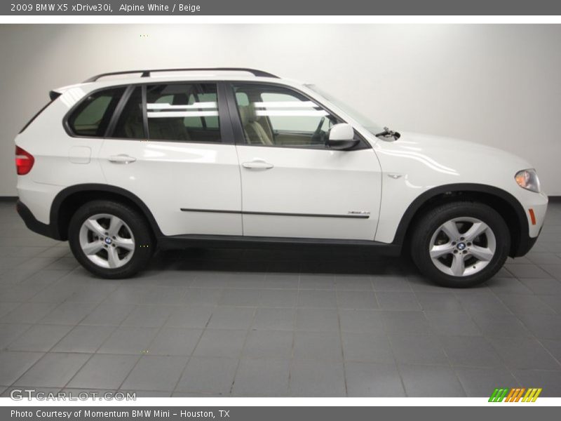 Alpine White / Beige 2009 BMW X5 xDrive30i