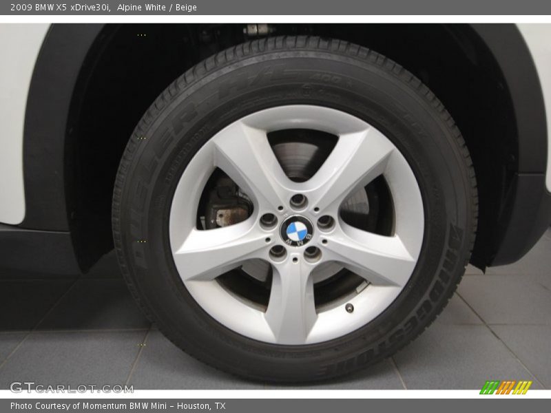 Alpine White / Beige 2009 BMW X5 xDrive30i