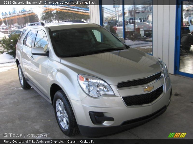 Champagne Silver Metallic / Jet Black 2013 Chevrolet Equinox LT