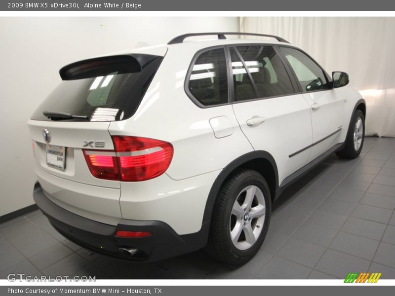 Alpine White / Beige 2009 BMW X5 xDrive30i