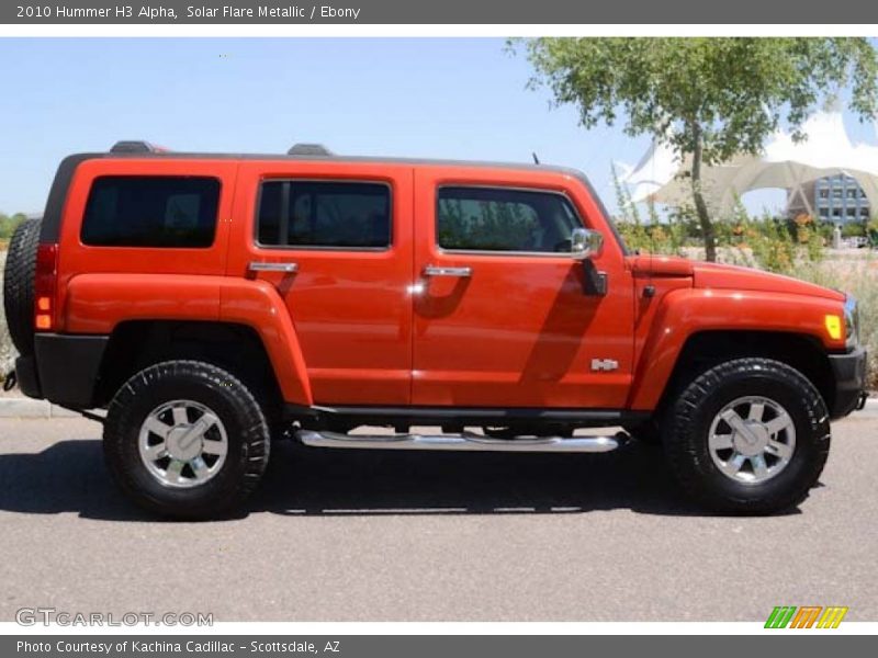 Solar Flare Metallic / Ebony 2010 Hummer H3 Alpha