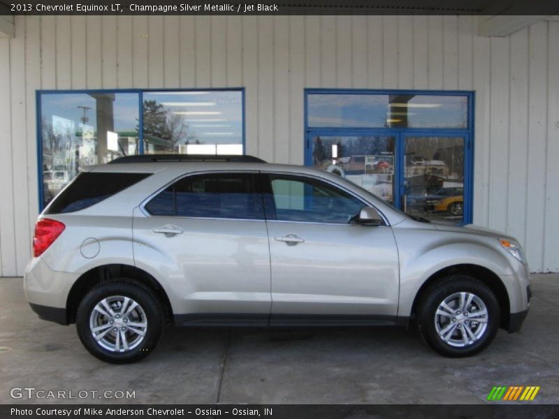 Champagne Silver Metallic / Jet Black 2013 Chevrolet Equinox LT