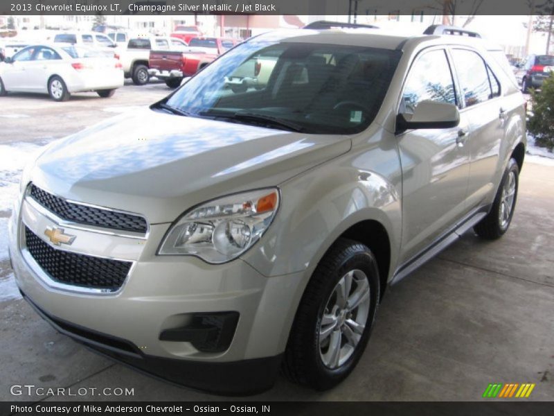 Champagne Silver Metallic / Jet Black 2013 Chevrolet Equinox LT