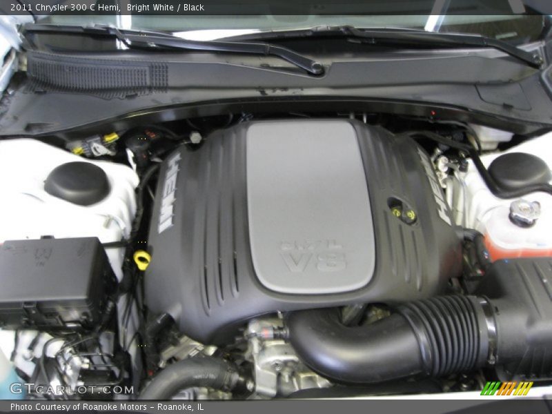 Bright White / Black 2011 Chrysler 300 C Hemi