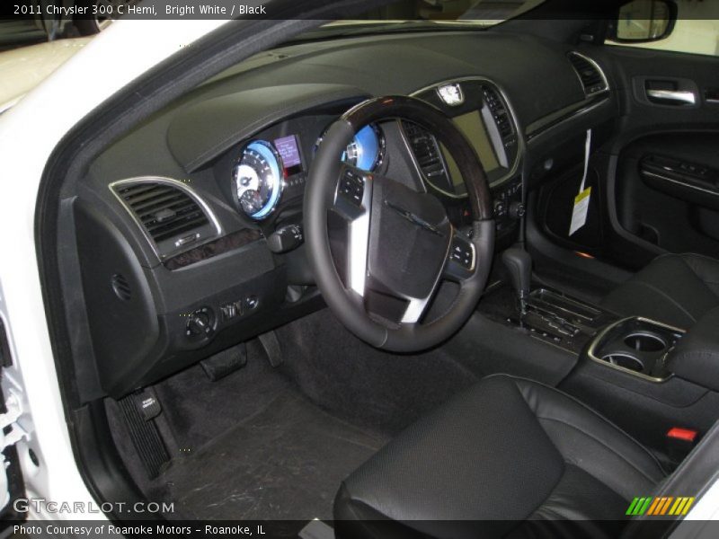 Bright White / Black 2011 Chrysler 300 C Hemi