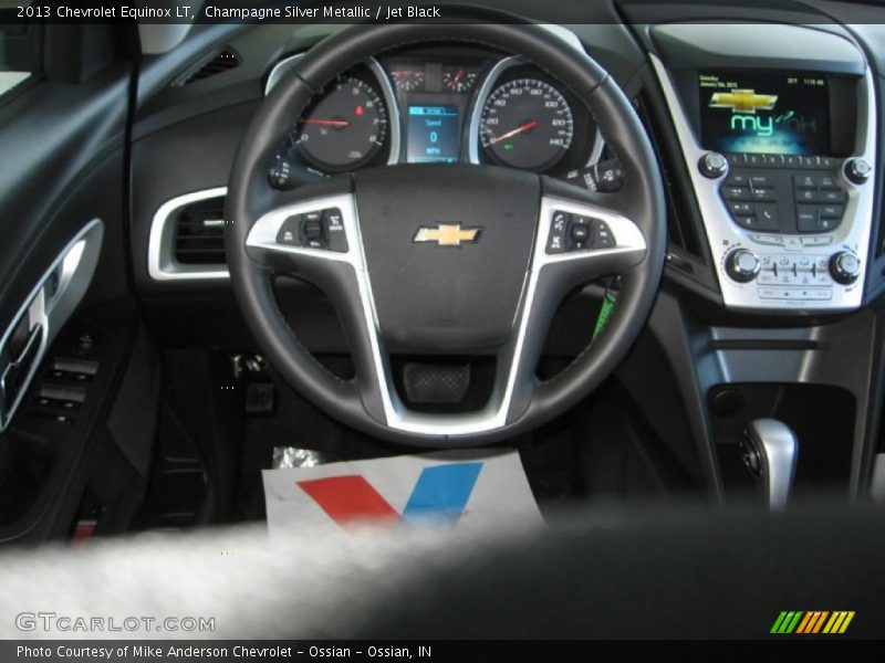 Champagne Silver Metallic / Jet Black 2013 Chevrolet Equinox LT