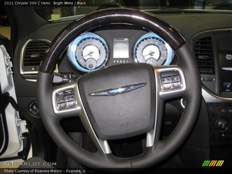 Bright White / Black 2011 Chrysler 300 C Hemi
