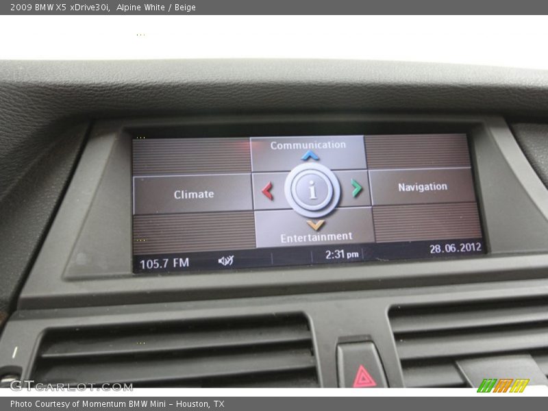 Alpine White / Beige 2009 BMW X5 xDrive30i