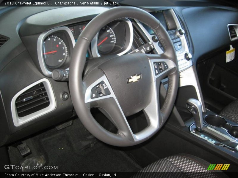 Champagne Silver Metallic / Jet Black 2013 Chevrolet Equinox LT