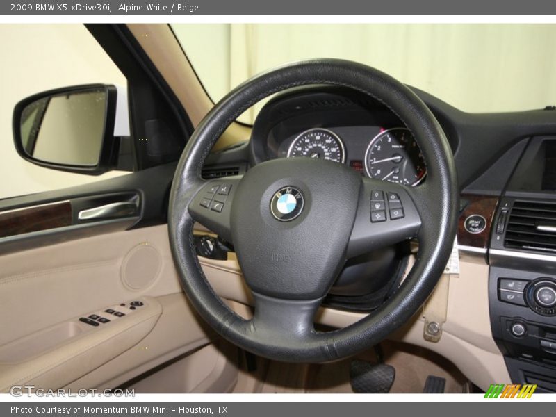 Alpine White / Beige 2009 BMW X5 xDrive30i