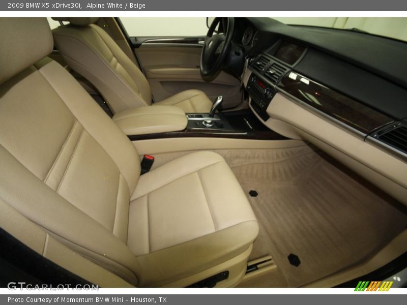 Alpine White / Beige 2009 BMW X5 xDrive30i