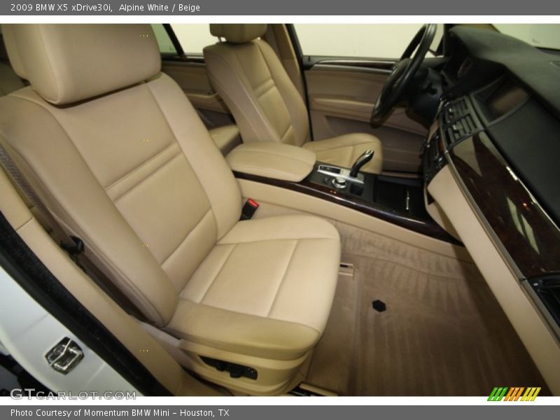 Alpine White / Beige 2009 BMW X5 xDrive30i