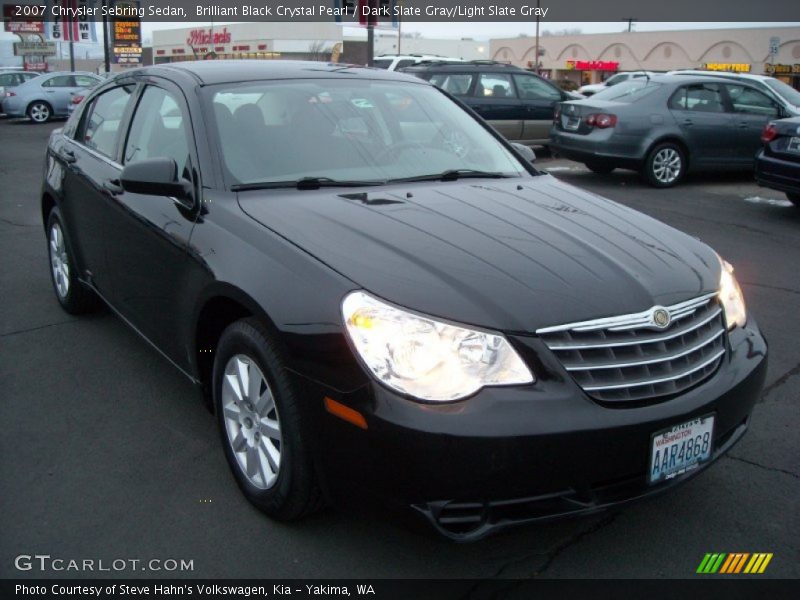 Brilliant Black Crystal Pearl / Dark Slate Gray/Light Slate Gray 2007 Chrysler Sebring Sedan