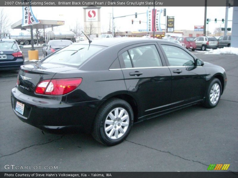 Brilliant Black Crystal Pearl / Dark Slate Gray/Light Slate Gray 2007 Chrysler Sebring Sedan