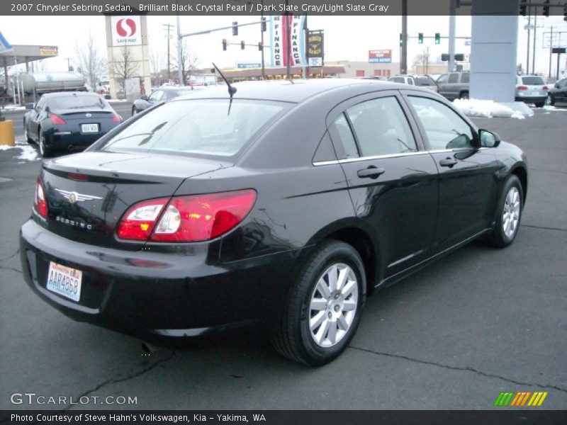 Brilliant Black Crystal Pearl / Dark Slate Gray/Light Slate Gray 2007 Chrysler Sebring Sedan