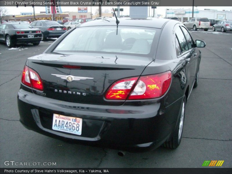 Brilliant Black Crystal Pearl / Dark Slate Gray/Light Slate Gray 2007 Chrysler Sebring Sedan